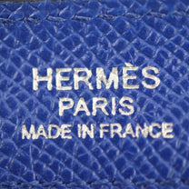 Thumbnail of Vintage Blue Fabric Hermes Clutch - Image 9
