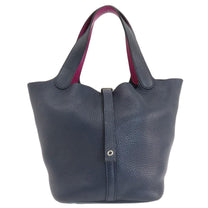 Thumbnail of Vintage Blue Leather Hermes Handbag - Image 1