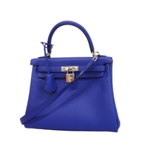 Thumbnail of Blue Leather Hermes Kelly - Image 1