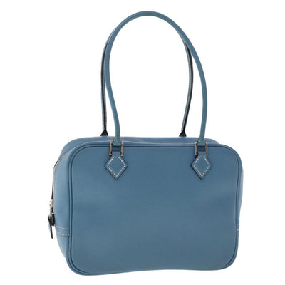 Vintage Blue Leather Hermes Shoulder Bag