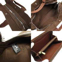 Thumbnail of Vintage Brown Canvas Hermes Herline - Image 5