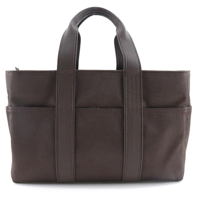 Pre-Owned Brown Fabric Hermes Handbag