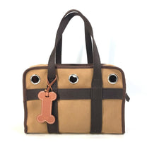 Thumbnail of Vintage Brown Fabric Hermes Travel Bag - Image 2