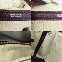 Thumbnail of Brown Fabric Hermes Handbag - Image 6