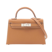 Thumbnail of Pre-Owned Brown Leather Hermes Kelly - Image 1