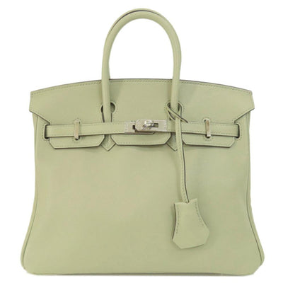 Vintage Green Fabric Hermes Handbag