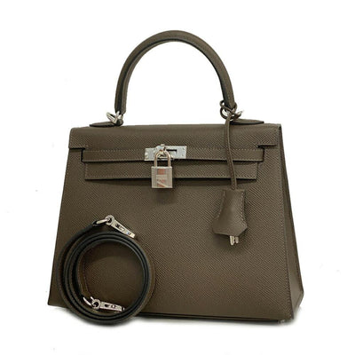 Green Leather Hermes Kelly
