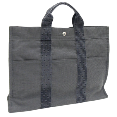 Vintage Grey Canvas Hermes Herline