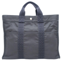 Thumbnail of Vintage Grey Canvas Hermes Herline - Image 1