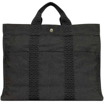 Thumbnail of Vintage Grey Canvas Hermes Herline - Image 2