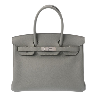Grey Leather Hermes Birkin