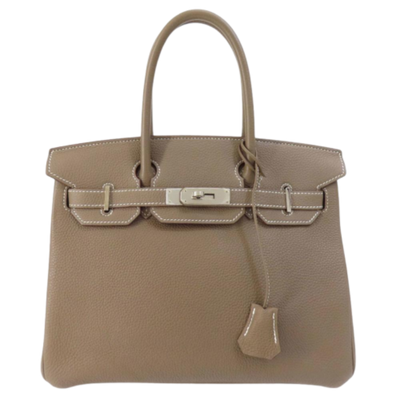 Grey Leather Hermes Birkin