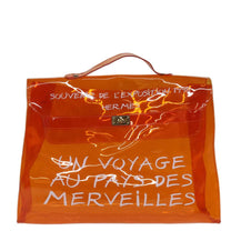 Thumbnail of Pre-Owned Orange Canvas Hermes Kelly - Image 1