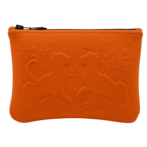Thumbnail of Orange Canvas Hermes Clutch - Image 1