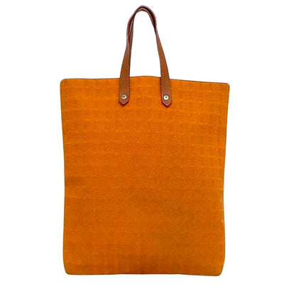 Orange Canvas Hermes Tote