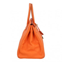 Thumbnail of Vintage Orange Leather Hermes Birkin - Image 3