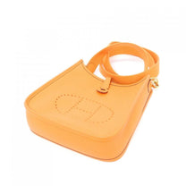 Thumbnail of Vintage Orange Leather Hermes Evelyne - Image 4