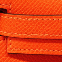 Thumbnail of Pre-Owned Orange Leather Hermes Kelly - Image 6