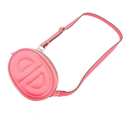 Vintage Pink Leather Hermes Pouch