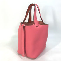 Thumbnail of Pink Leather Hermes Handbag - Image 3