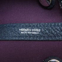 Thumbnail of Purple Canvas Hermes Handbag - Image 6