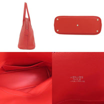 Thumbnail of Red Fabric Hermes Handbag - Image 3