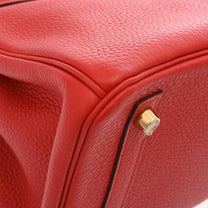Thumbnail of Red Leather Hermes Birkin - Image 6