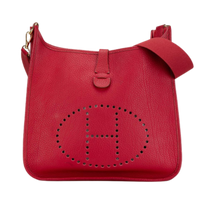 Thumbnail of Red Leather Hermes Evelyne - Image 1