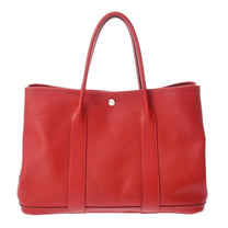 Thumbnail of Vintage Red Leather Hermes Garden Party - Image 2