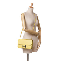 Thumbnail of Vintage Yellow Leather Hermes Crossbody Bag - Image 9