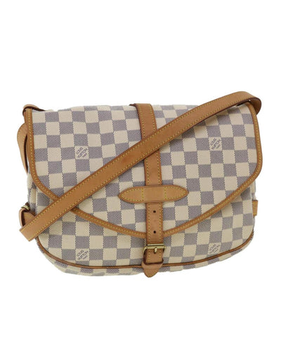 Pre-Owned Beige Canvas Louis Vuitton Shoulder Bags