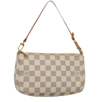 Thumbnail of Pre-Owned Beige Canvas Louis Vuitton Pochette Accessoires - Image 1