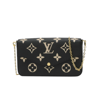Pre-Owned Beige Canvas Louis Vuitton Pochette Felicie