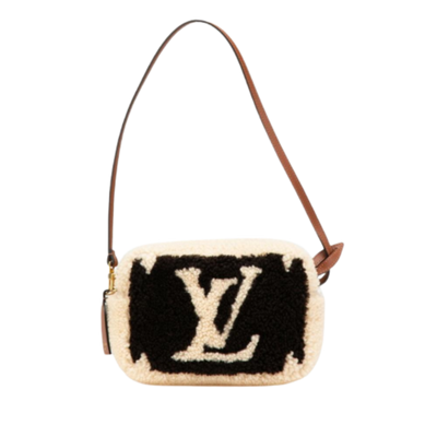 Beige Canvas Louis Vuitton Shoulder Bags