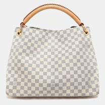 Thumbnail of Beige Canvas Louis Vuitton Handbag - Image 3