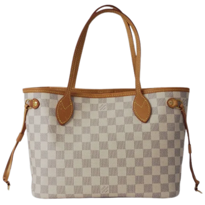 Beige Fabric Louis Vuitton Neverfull
