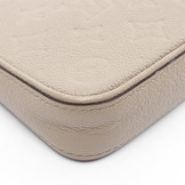 Thumbnail of Vintage Beige Leather Louis Vuitton Pouch - Image 5