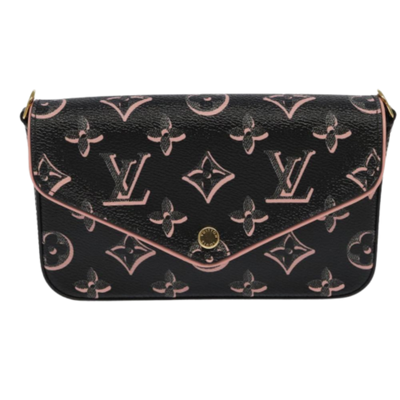 Vintage Black Canvas Louis Vuitton Clutch