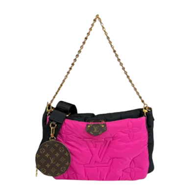 Pre-Owned Black Canvas Louis Vuitton Pochette Accessoires