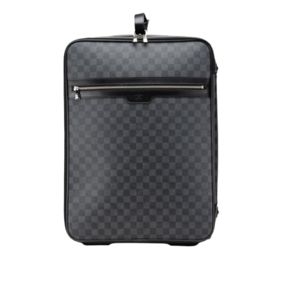 Black Canvas Louis Vuitton Travel Bag