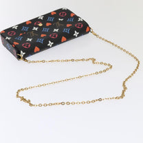 Thumbnail of Black Canvas Louis Vuitton Pochette Felicie - Image 4