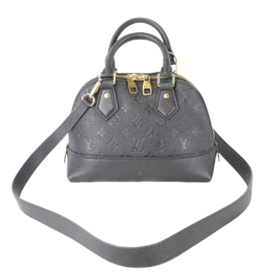 Pre-Owned Black Fabric Louis Vuitton Alma