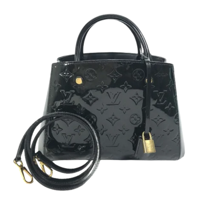 Pre-Owned Black Fabric Louis Vuitton Handbag