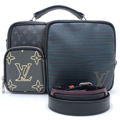 Black Fabric Louis Vuitton Shoulder Bags
