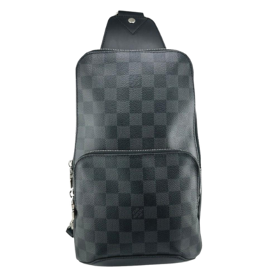 Pre-Owned Black Fabric Louis Vuitton Shoulder Bags