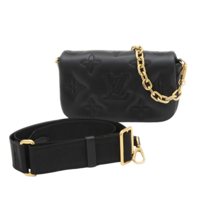 Black Fabric Louis Vuitton Shoulder Bags