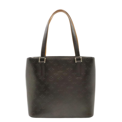 Vintage Black Leather Louis Vuitton Stockton
