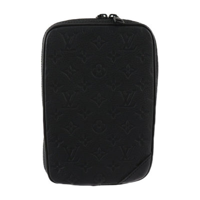 Vintage Black Leather Louis Vuitton Pouch