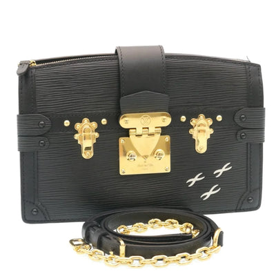 Black Leather Louis Vuitton Shoulder Bags
