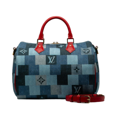 Vintage Blue Canvas Louis Vuitton Speedy